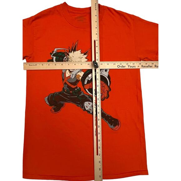 My Hero Academia Katsuki Bakugo T-Shirt Orange Size Small Funimation Anime Tee - Picture 7 of 7
